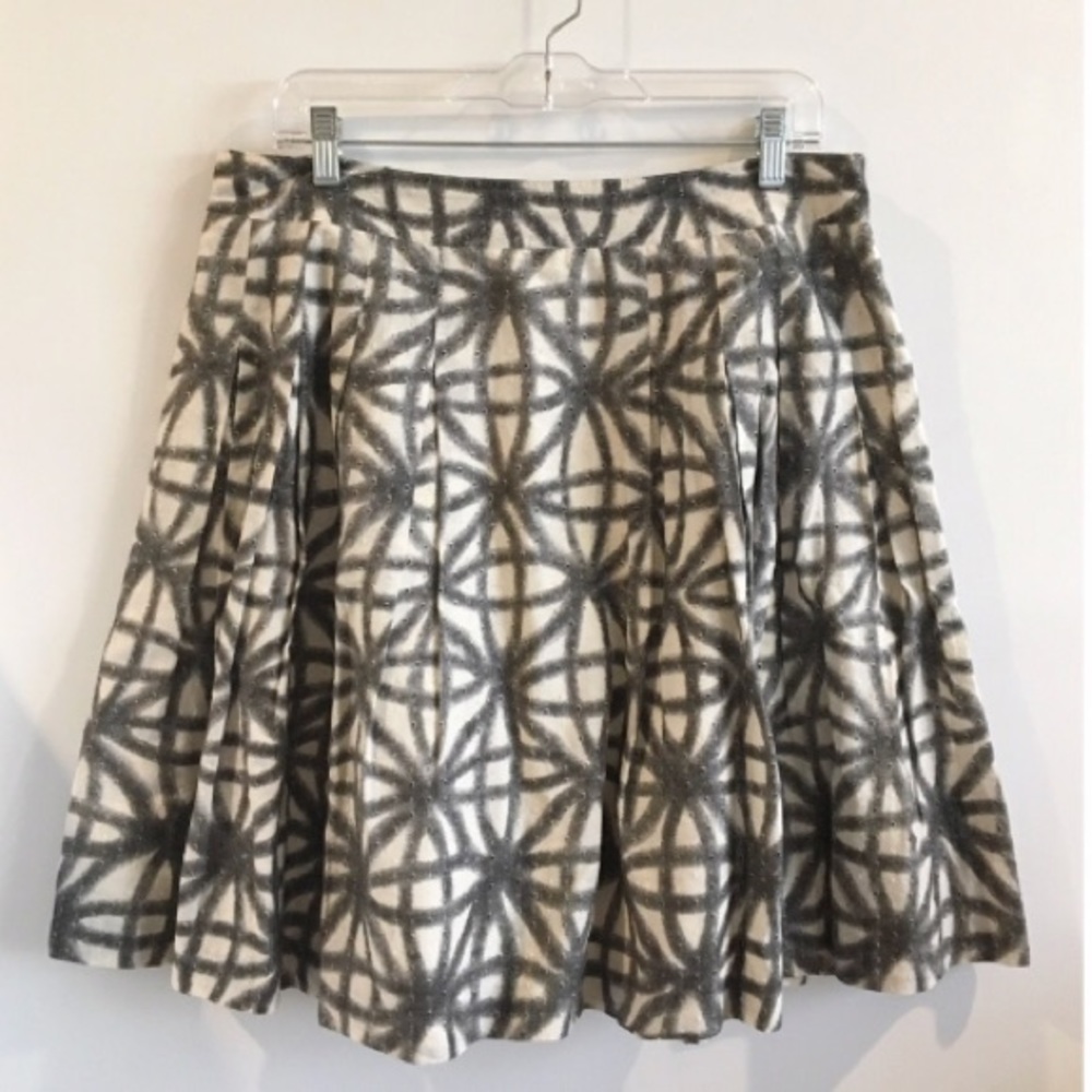 Club Monaco geometric print skirt